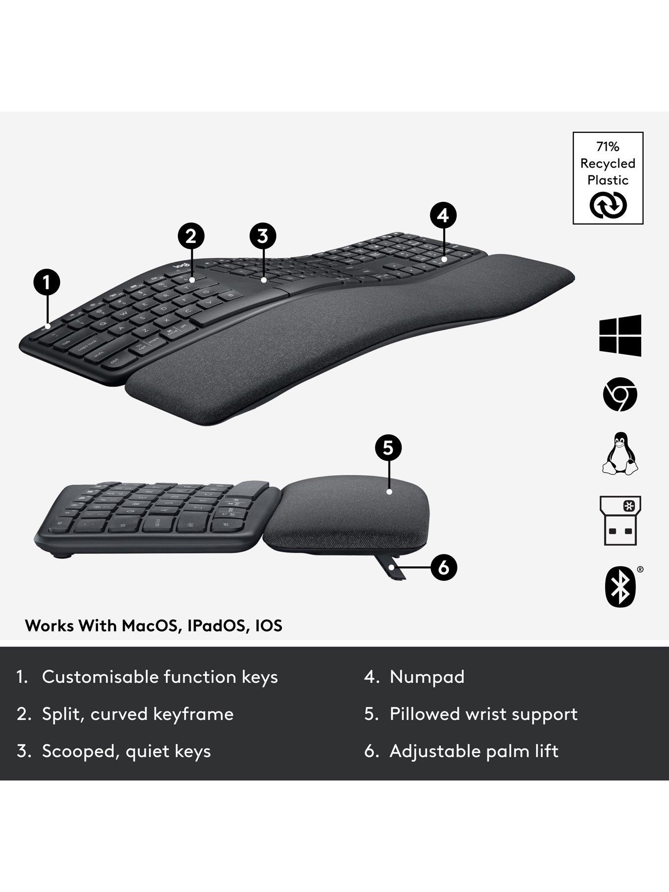  image of logitech-ergo-k860-wireless-ergonomic-keyboard