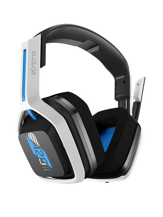 front image of logitechg-a20-wireless-ps4-headset-gen-2-white-blue