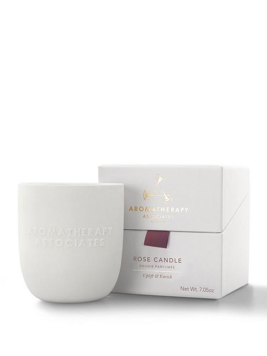 front image of aromatherapy-associates-rose-candle-200g