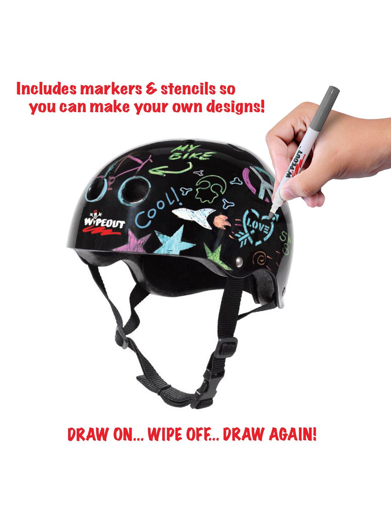 Image 3 of 8 of Wipeout Safety&nbsp;Helmet&nbsp;- Black