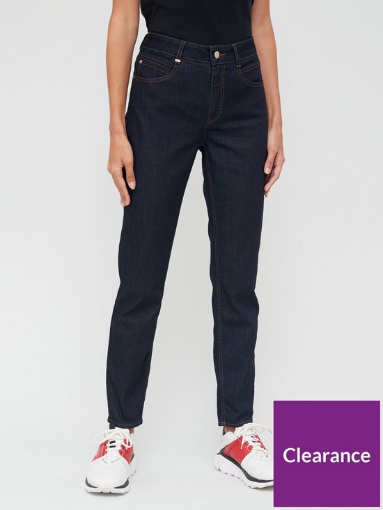 front image of boss-slim-fit-jean-navy