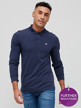 tommy-jeans-logo-long-sleeve-polo-shirt-twilight-navy