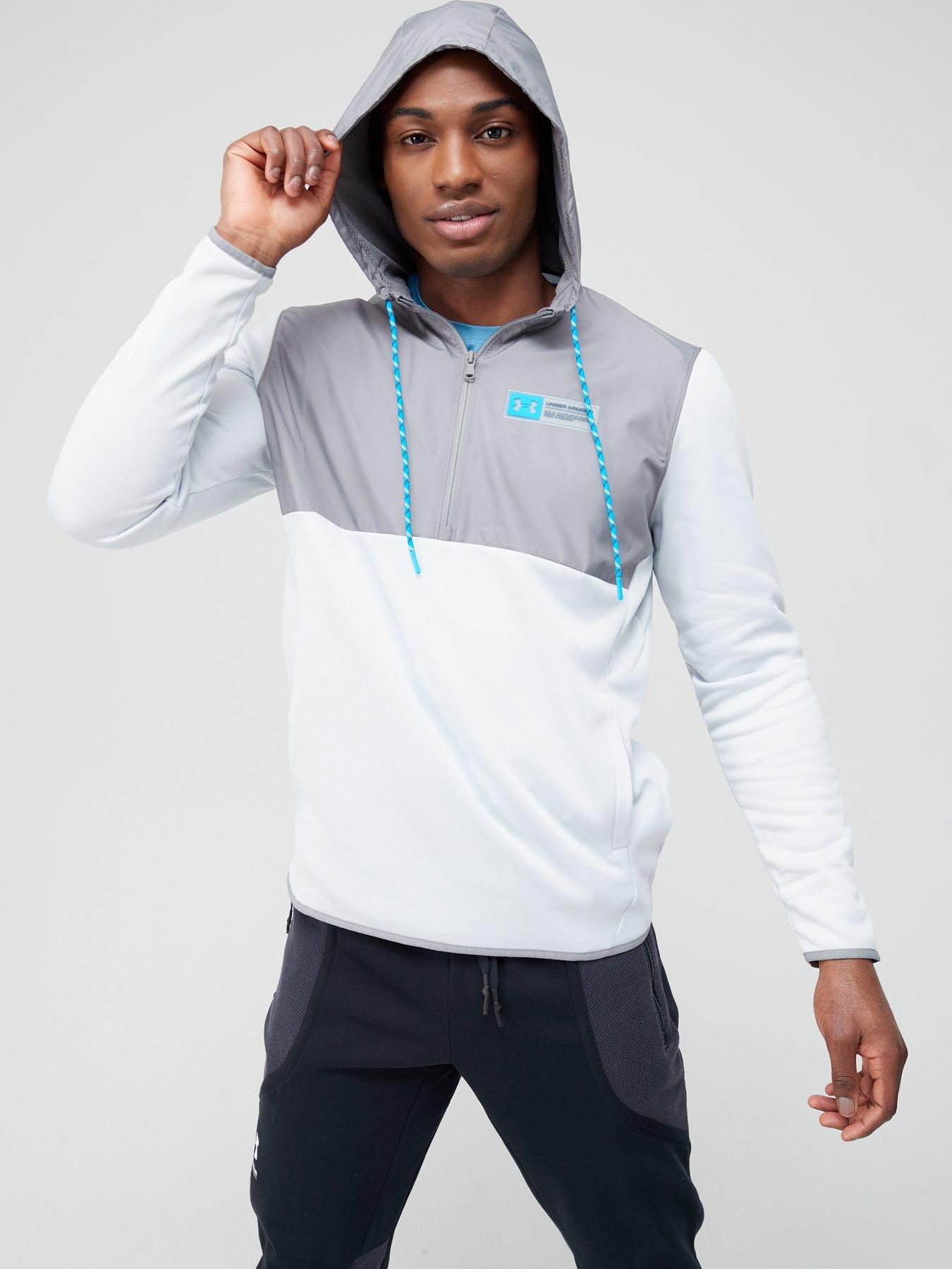 Under Armour Training Storm 1/2 Zip Fleece Hoodie In Green