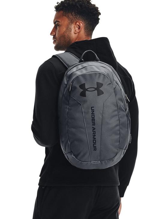 stillFront image of under-armour-training-hustle-lite-backpack-grey