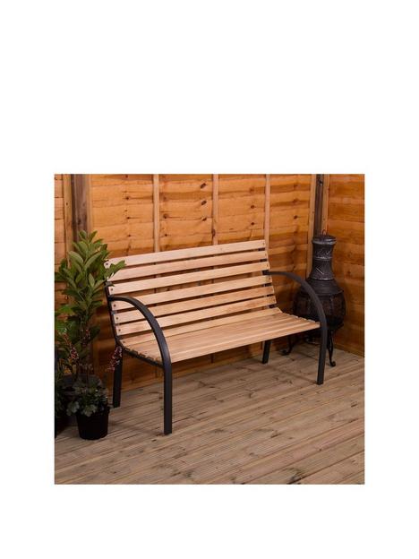 garden-vida-slatted-garden-bench