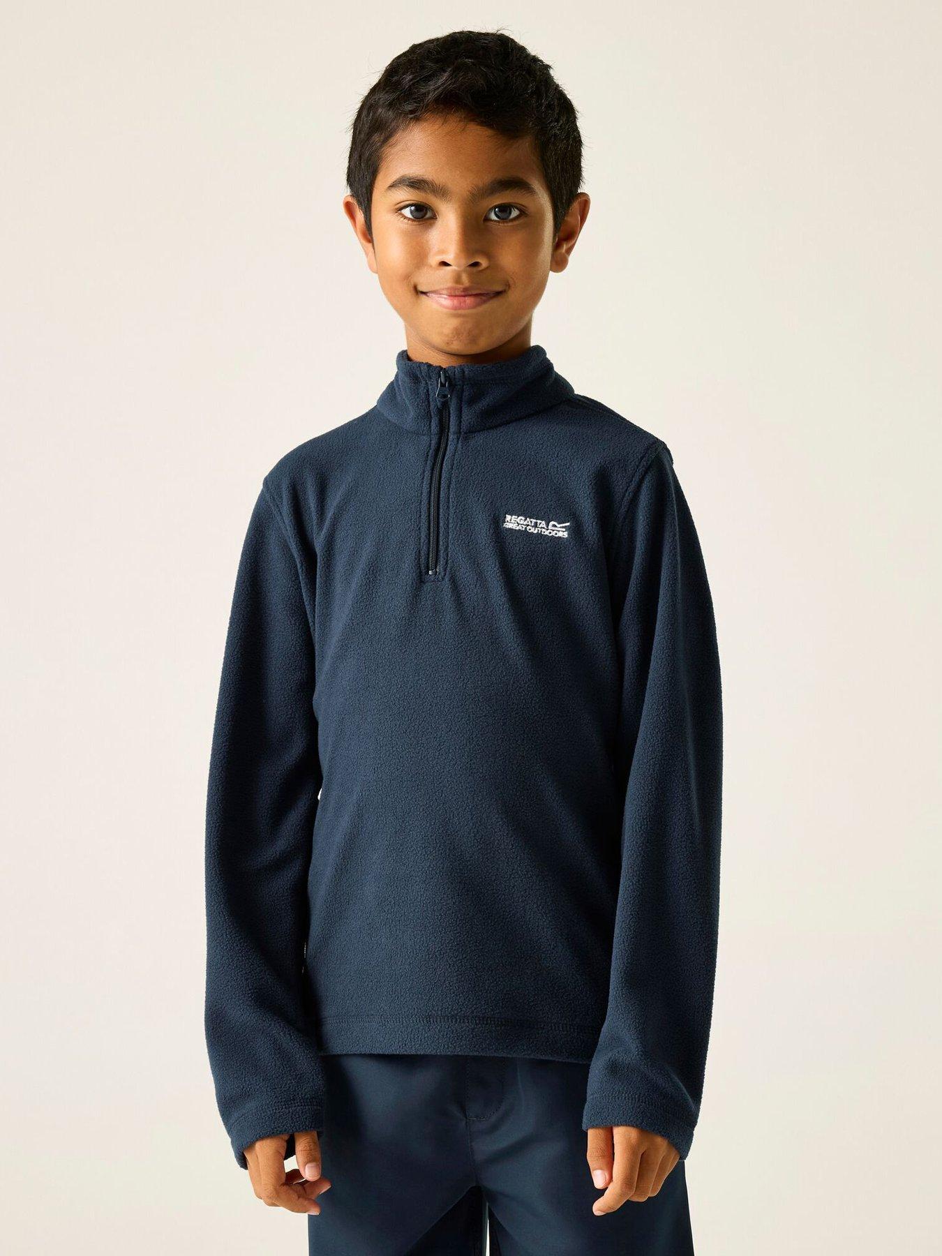 regatta-kids-hot-shot-ii-14-zip-fleece-navy