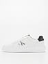 calvin-klein-jeans-chunky-cupsole-laceup-trainers-whitefront