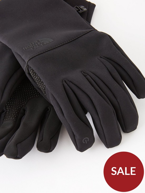 back image of the-north-face-apex-softshell-etiptrade-gloves-black