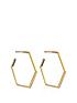  image of rachel-jackson-large-hexagon-hoop-earrings-gold