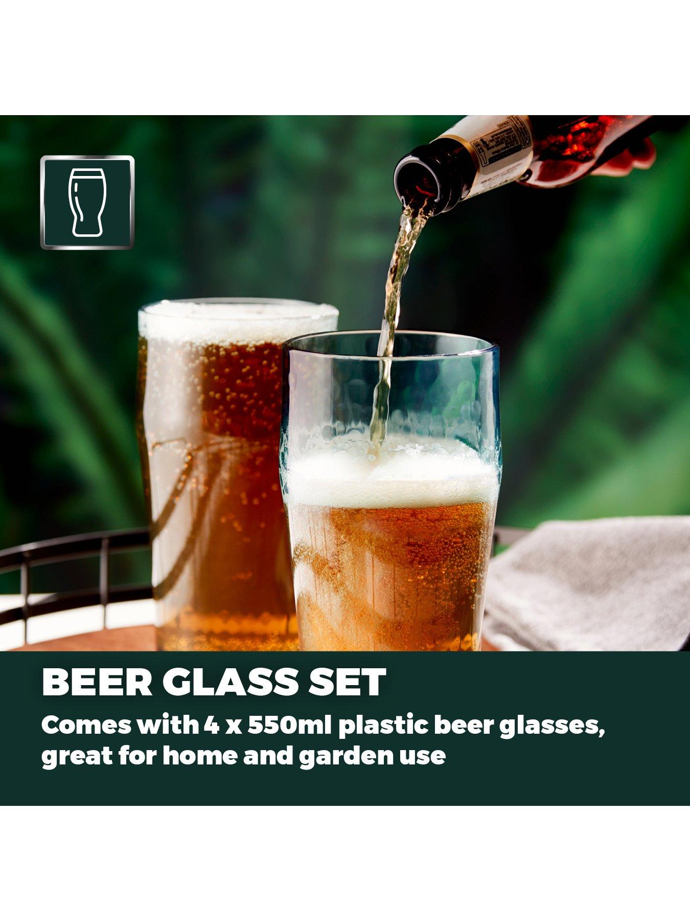 Tower Fresco Set of 4 Acrylic Beer Glasses