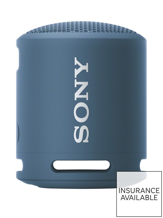 front image of sony-xb13-extra-bass-portable-wireless-speaker-blue