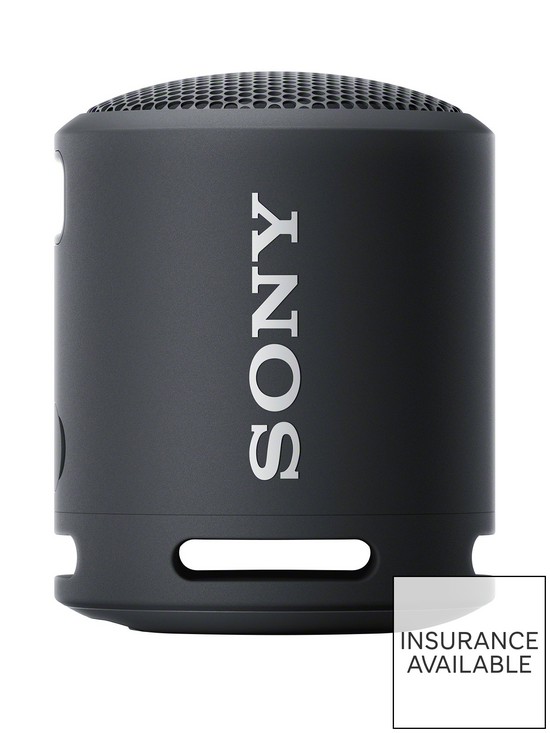front image of sony-xb13-extra-bass-portable-wireless-speaker-black