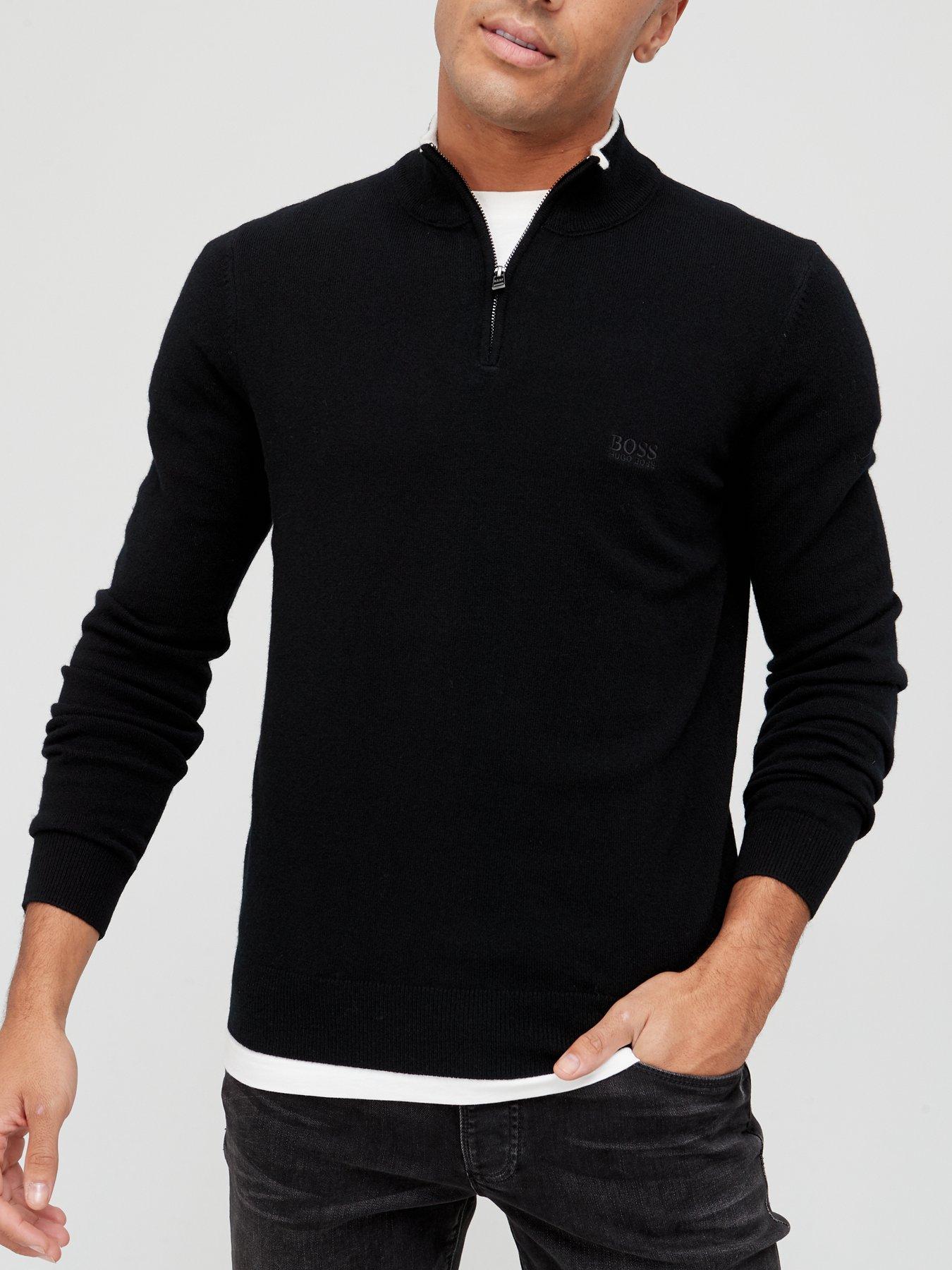 black boss jumper