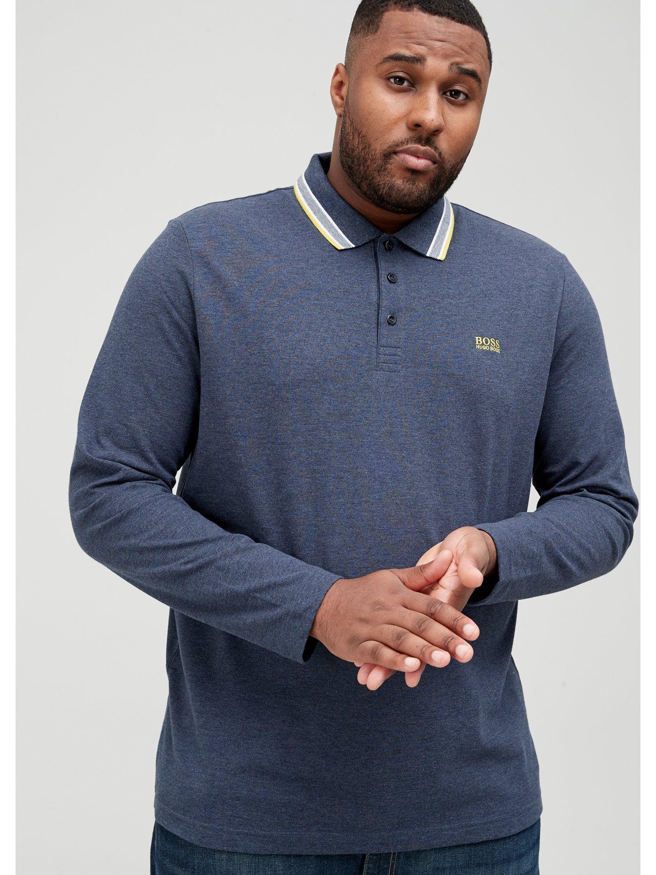 big and tall long sleeve polo shirts