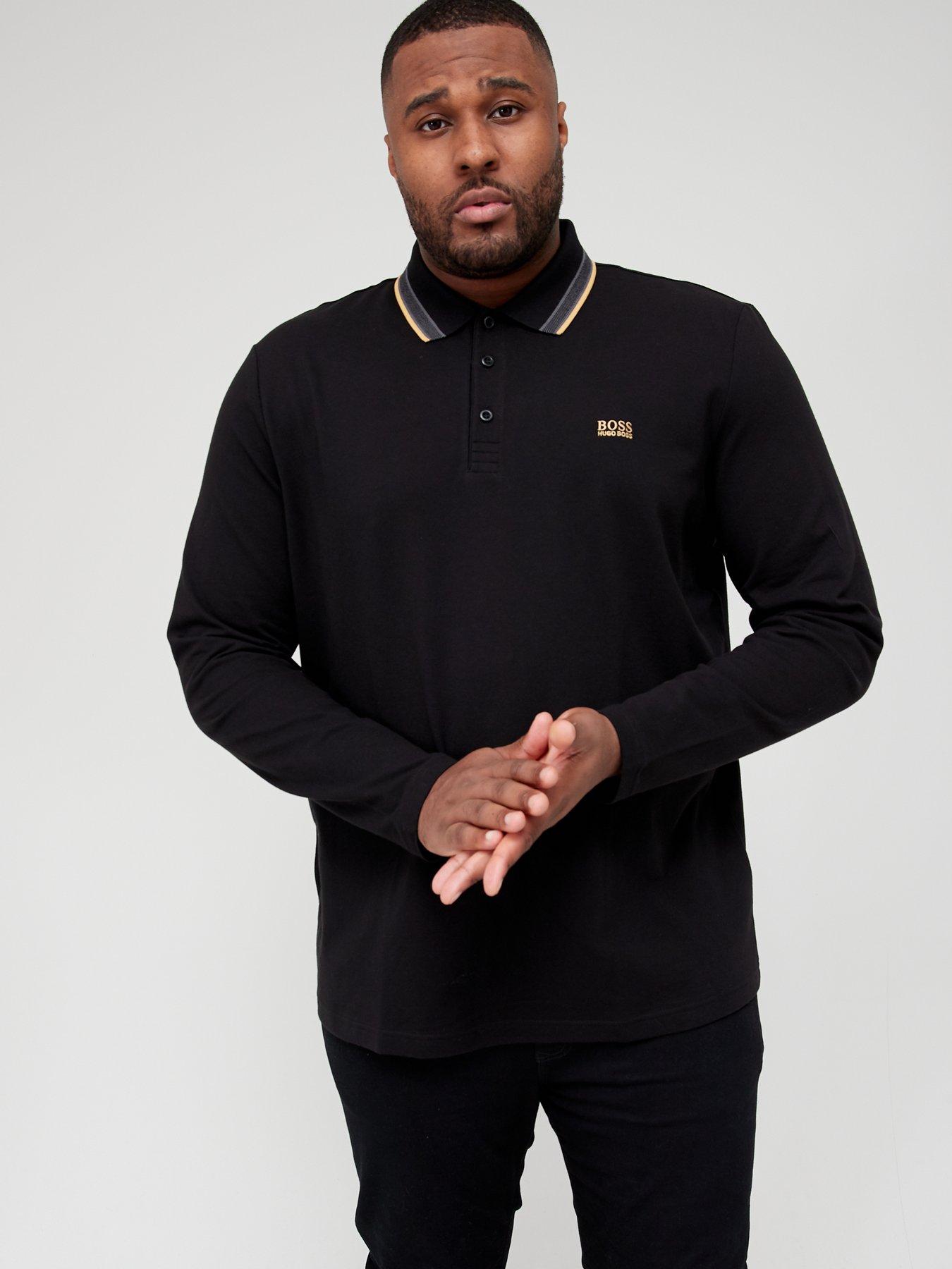 big and tall long sleeve polo shirts