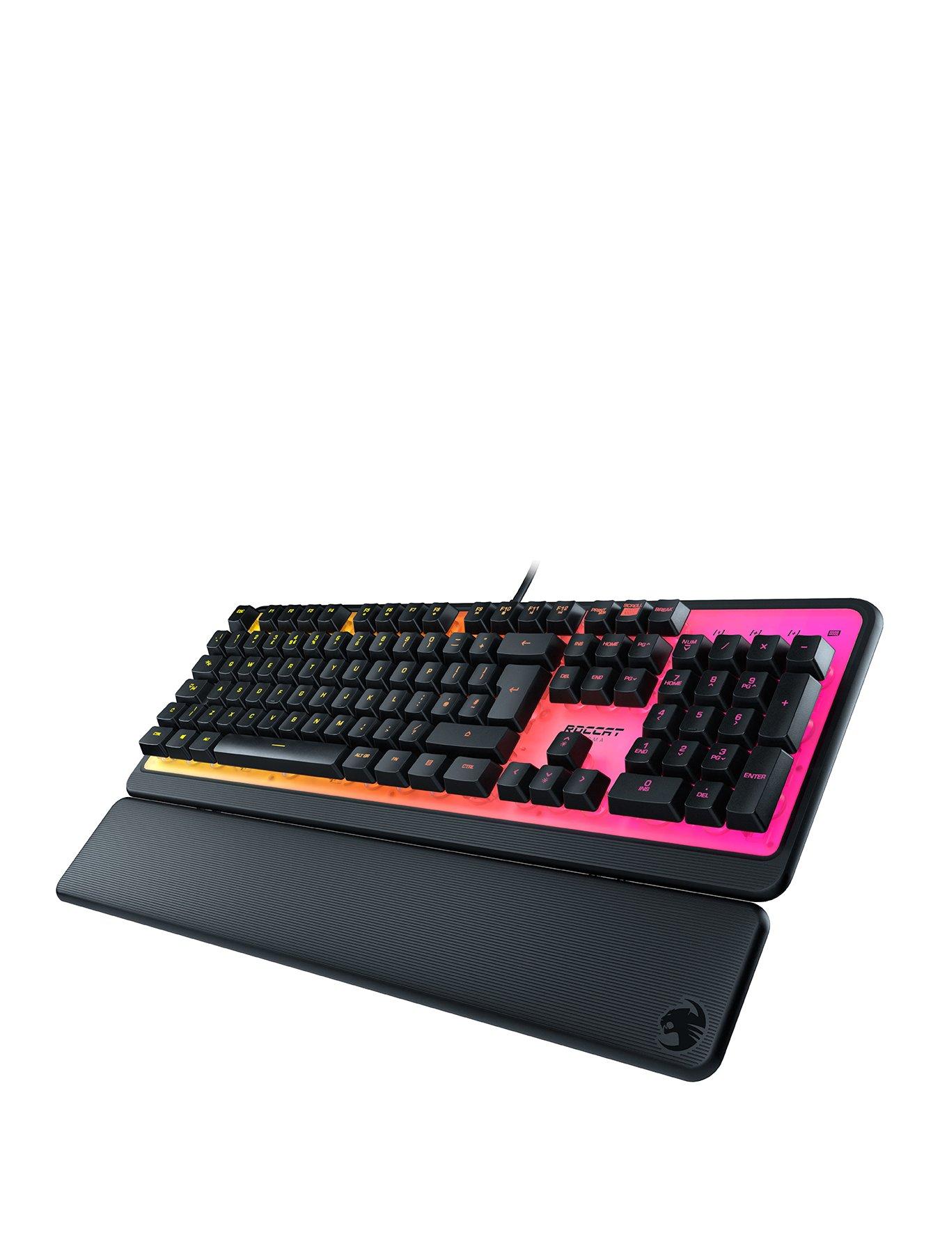 front image of roccat-magma-membrane-rgb-gaming-keyboard