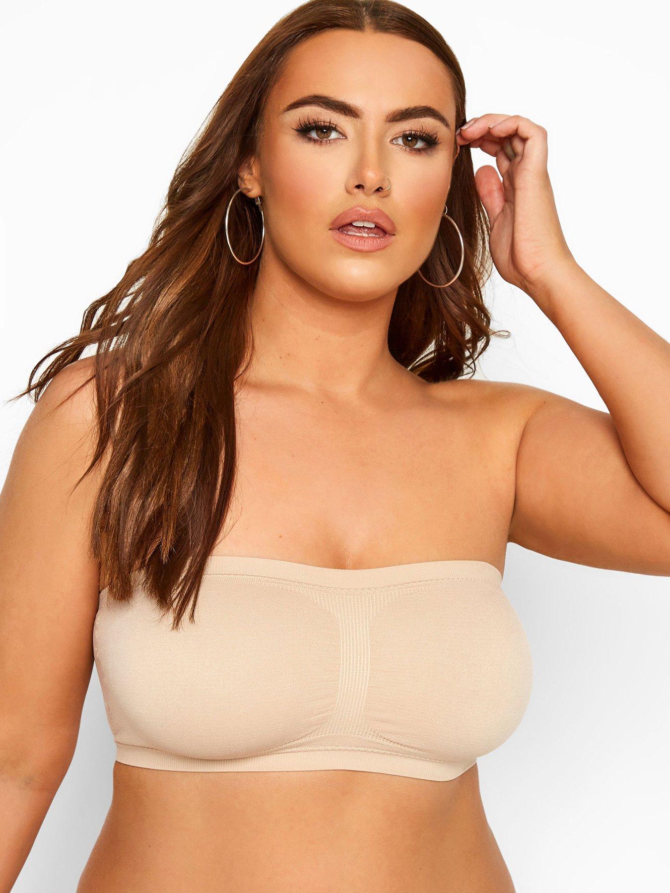 Yours Seamless Bandeau Bra - Nude