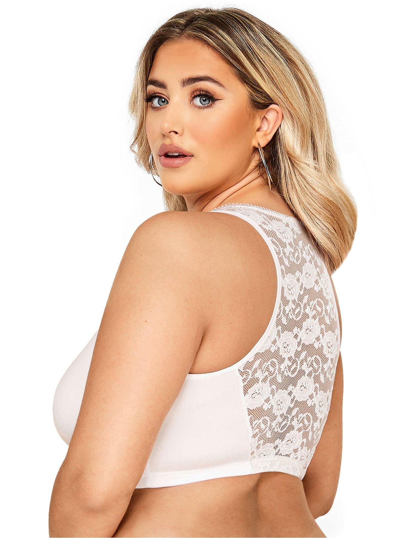 Image 2 of 4 of Yours Front Fastening White Bra