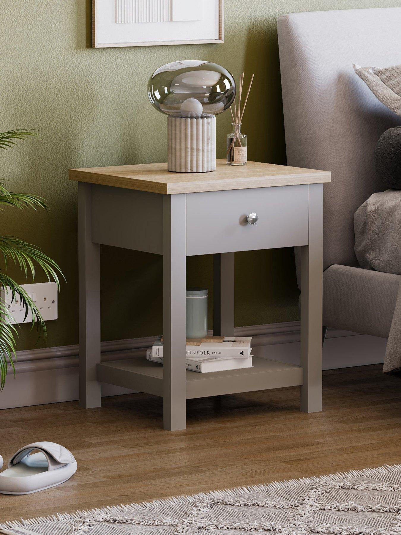  image of vida-designs-arlington-1-drawer-side-table-grey
