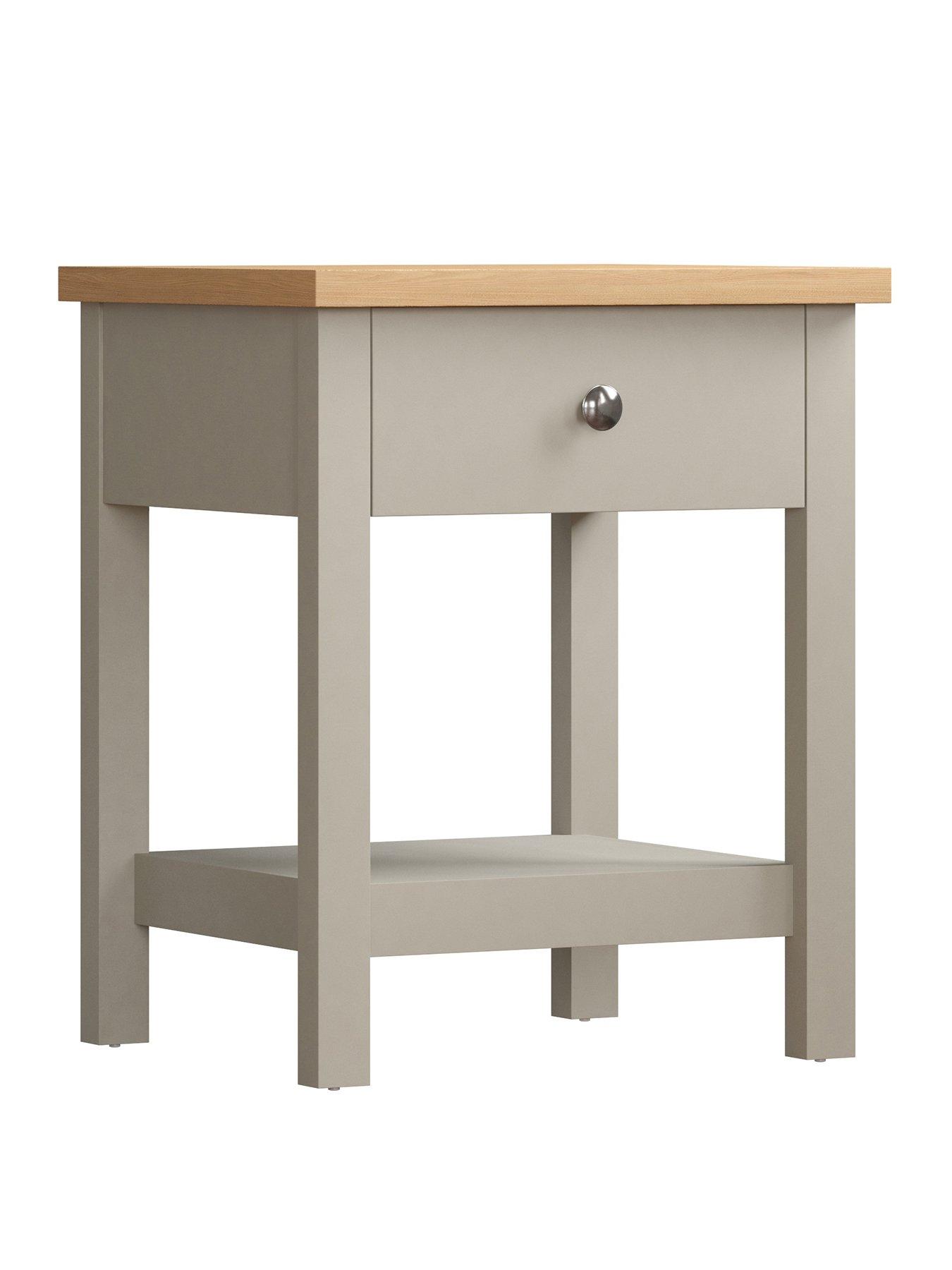  image of vida-designs-arlington-1-drawer-side-table-grey