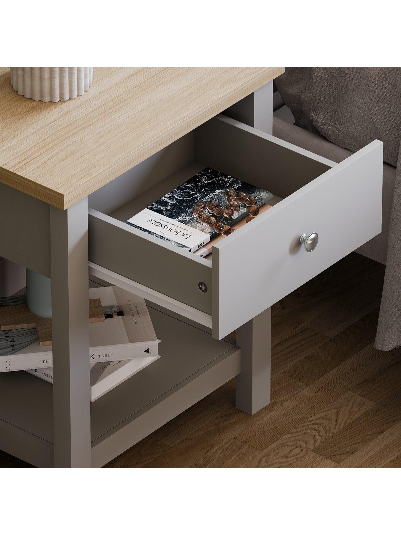  image of vida-designs-arlington-1-drawer-side-table-grey
