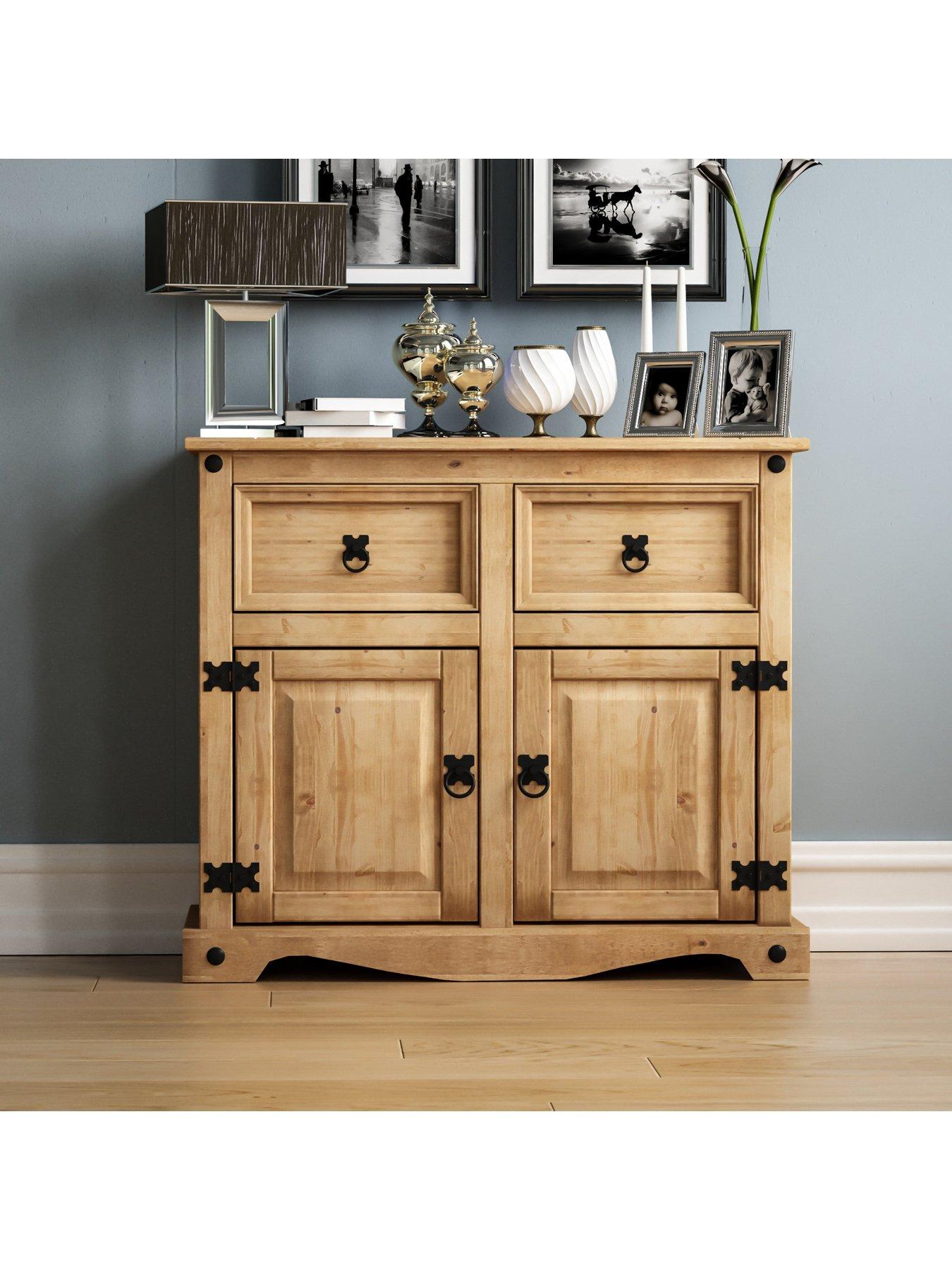Image 4 of 6 of Vida Designs Corona Solid Pine&nbsp;2 Door, 2 Drawer Sideboard