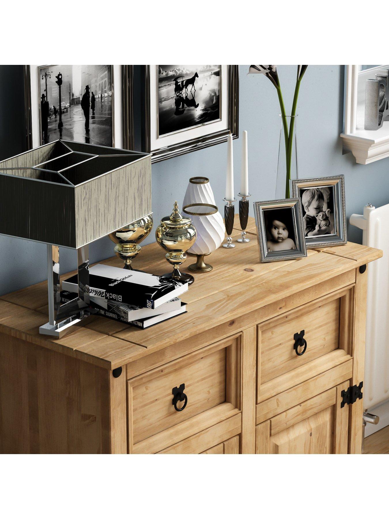 Image 5 of 6 of Vida Designs Corona Solid Pine&nbsp;2 Door, 2 Drawer Sideboard