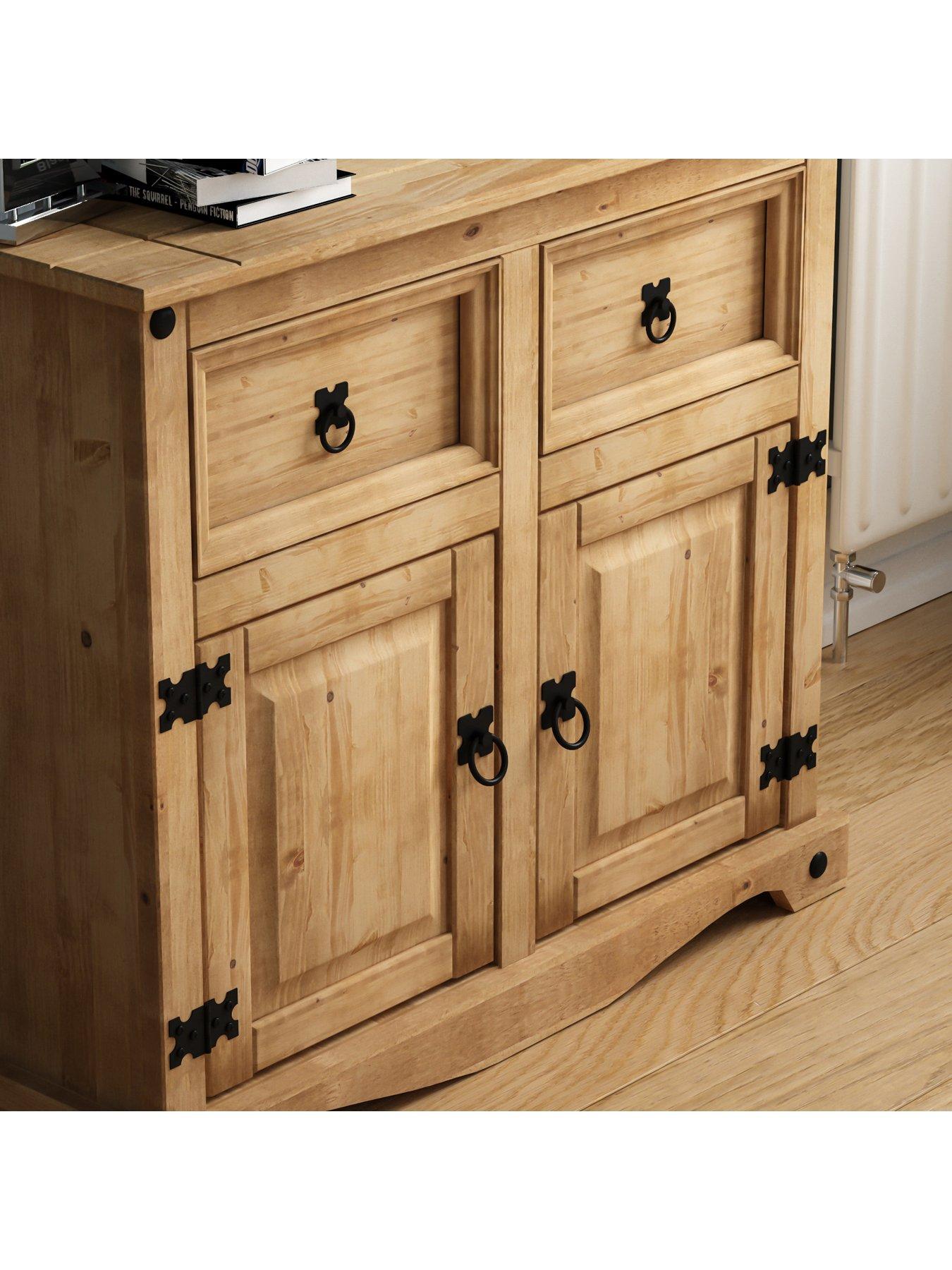 Image 6 of 6 of Vida Designs Corona Solid Pine&nbsp;2 Door, 2 Drawer Sideboard