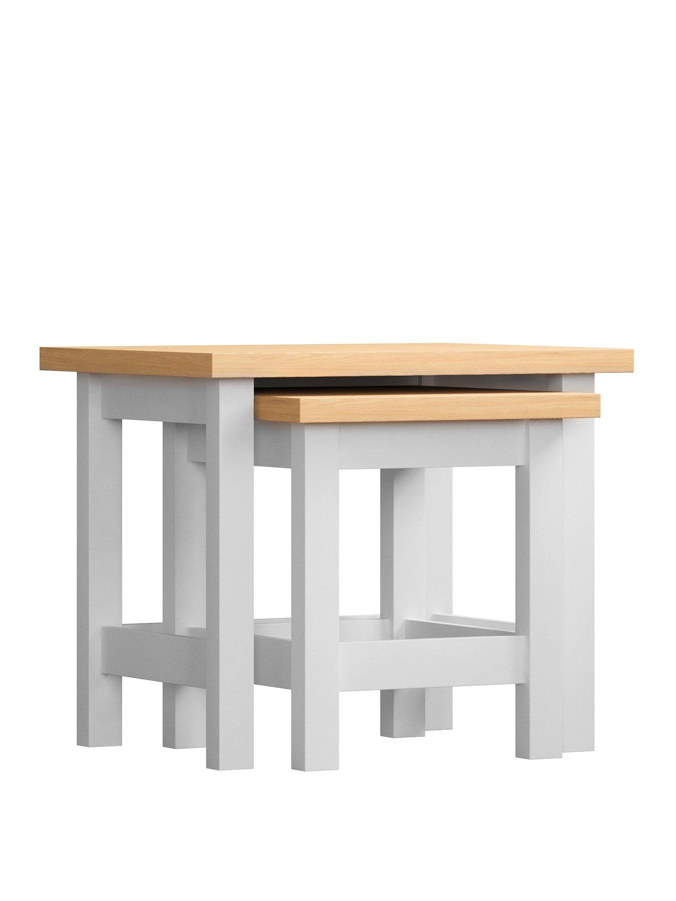 Image 2 of 6 of Vida Designs Arlington Nest Of Tables - White