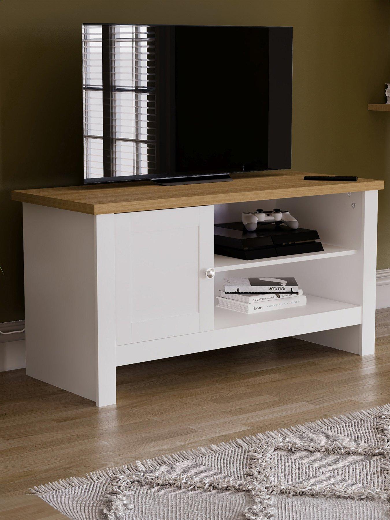 Vida Designs Arlington 1 Door TV Unit fits up to 43 inch TV Grey littlewoods
