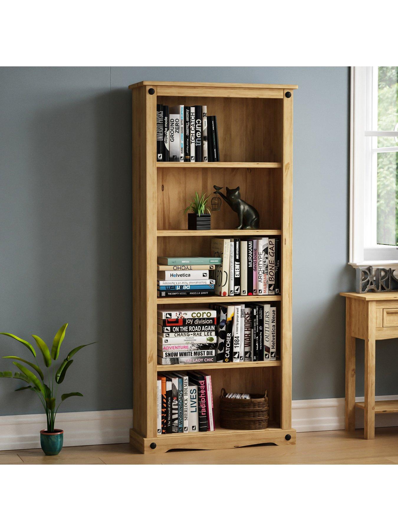 Image 1 of 6 of Vida Designs Corona Solid Pine Large Bookcase