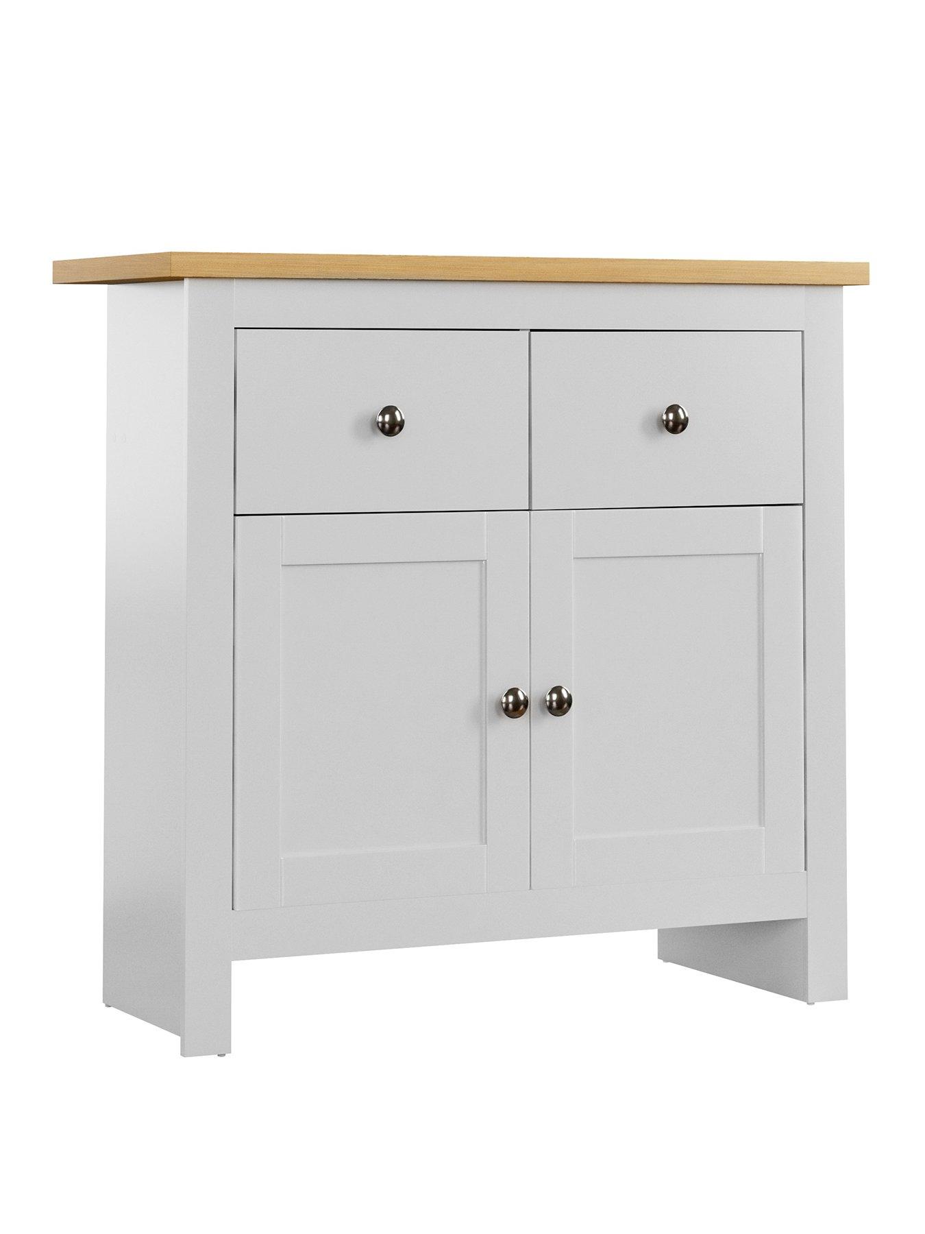 stillFront image of vida-designs-arlington-2-drawer-2-door-compact-sideboard-white