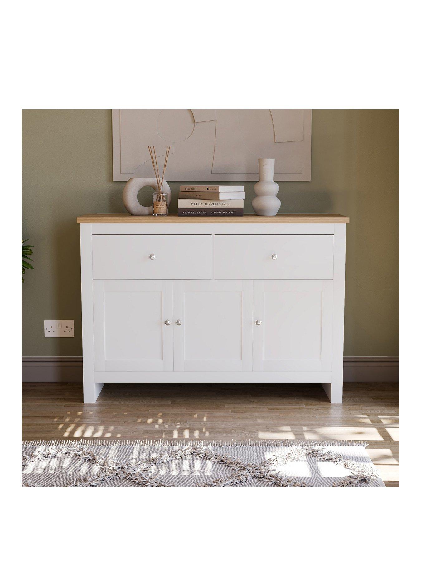 Image 3 of 6 of Vida Designs Arlington 2 Drawer, 3 Door Sideboard - White