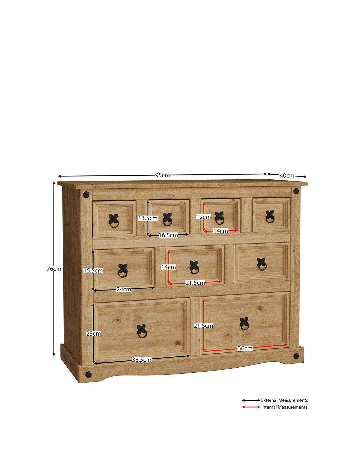 Image 3 of 6 of Vida Designs Corona 4+3+2 Drawer Merchant Chest