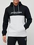 jack-jones-colour-block-logo-hoodie-blackwhitefront