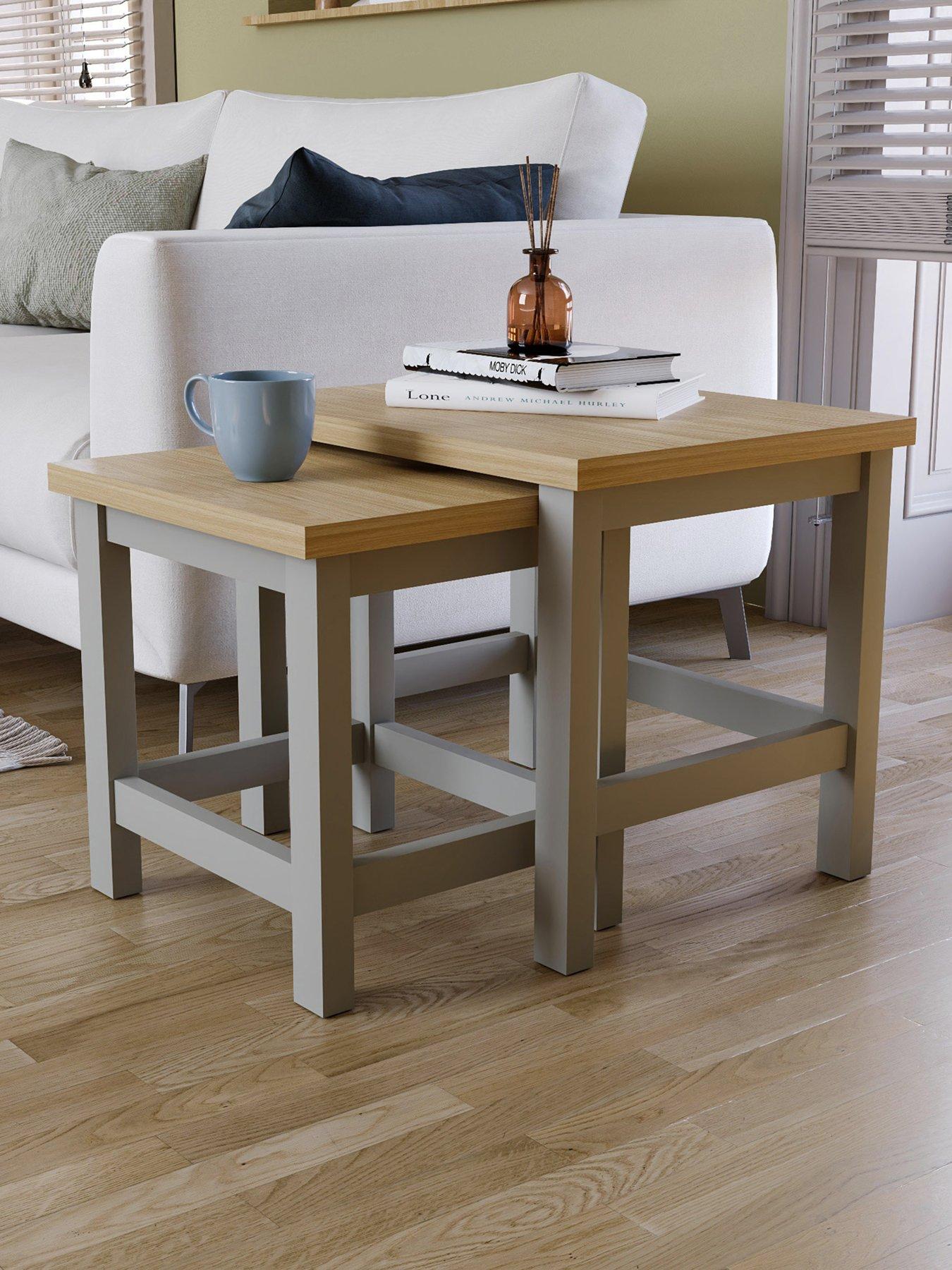 Vida Designs Arlington Nest Of Tables - Grey