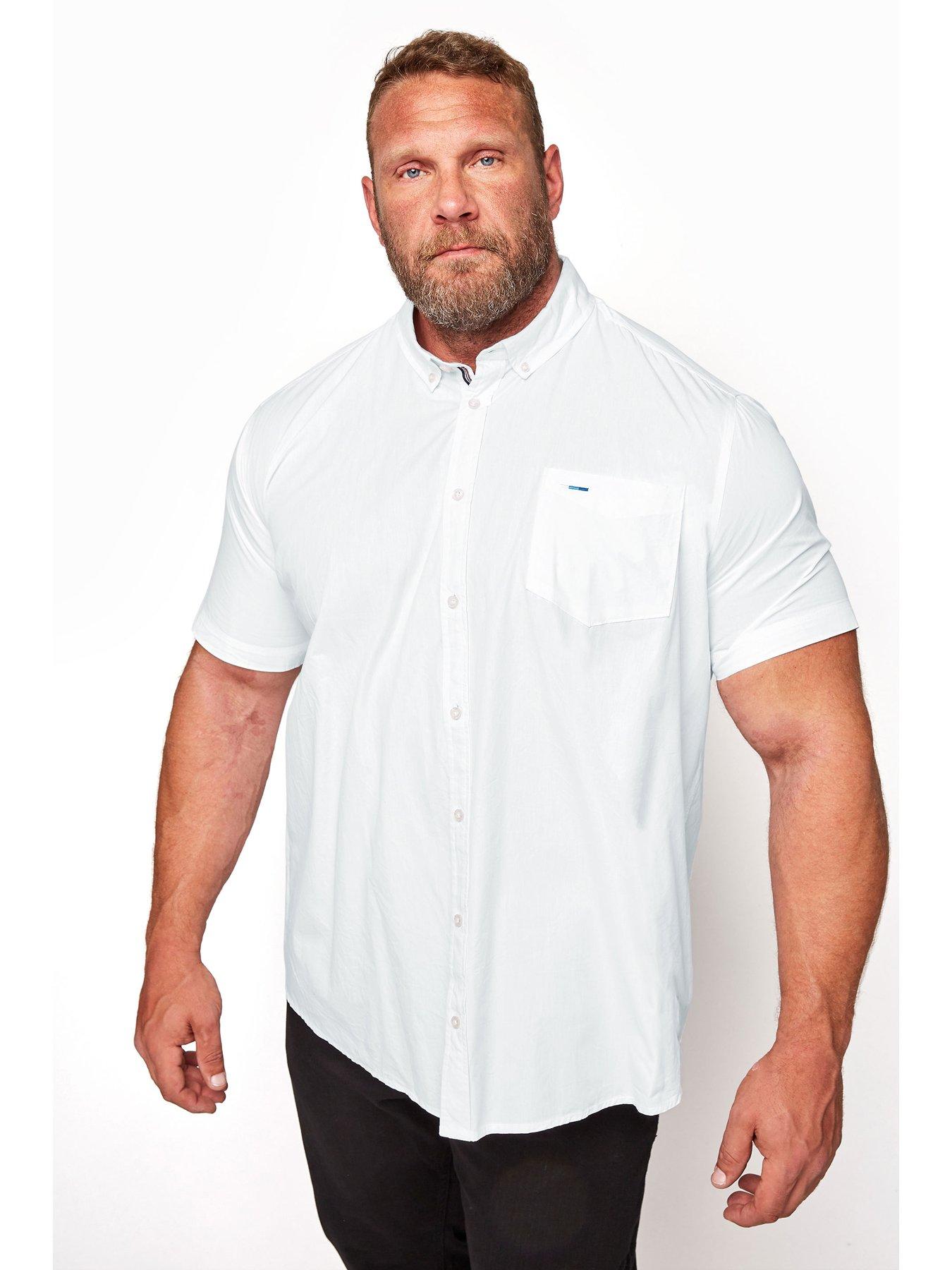 undefined Essential Smart Short Sleeve Oxford Shirt White - White