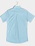 image of badrhino-essential-short-sleeve-oxford-shirt-blue