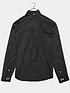  image of badrhino-essential-long-sleeve-oxford-shirt-black