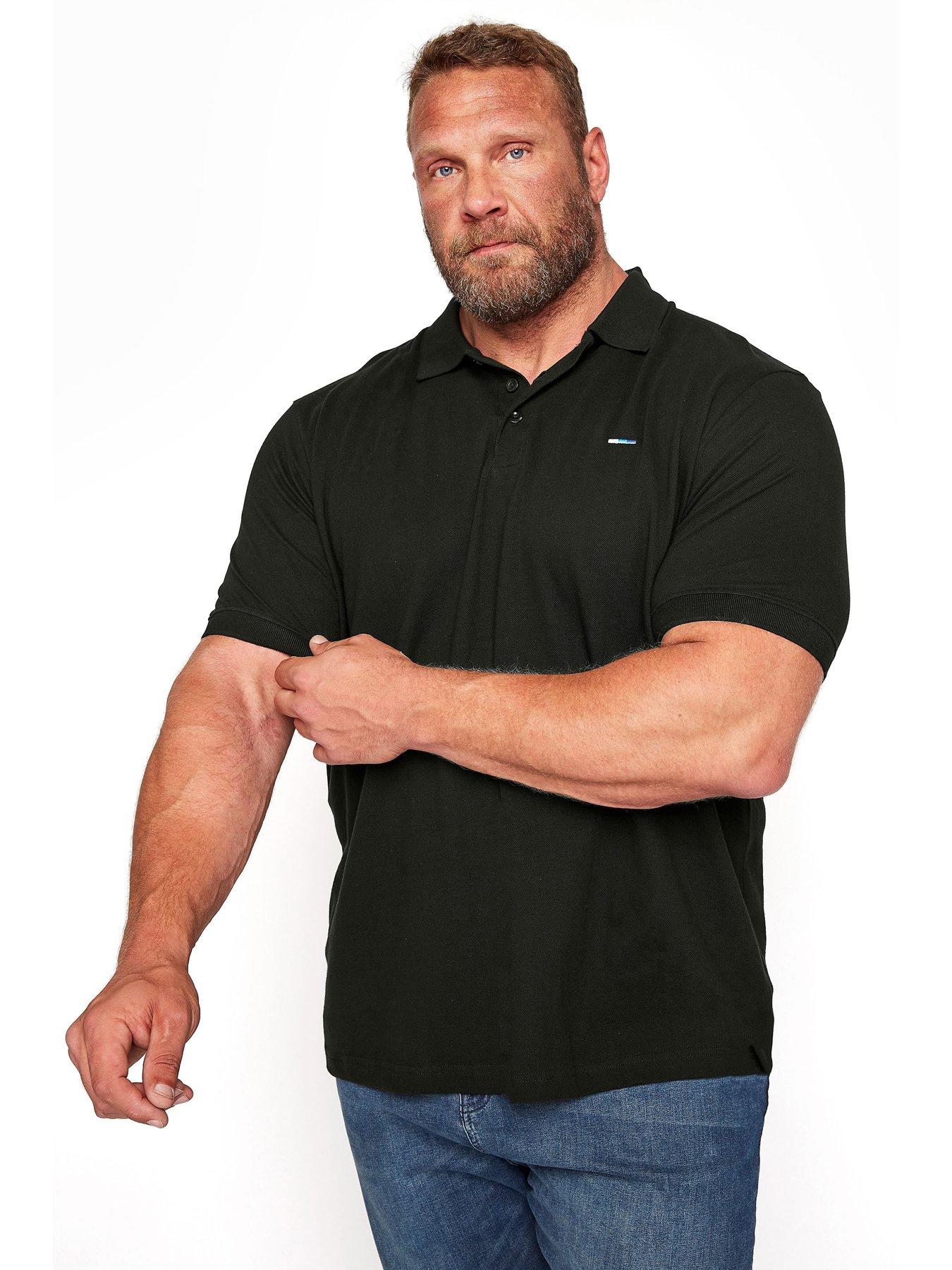 undefined Essential Short Sleeve Plain Polo Shirt - Black