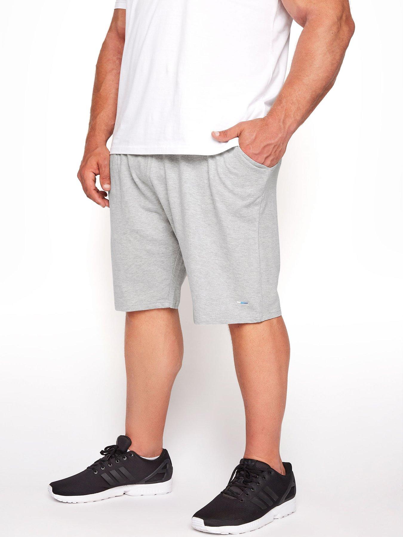 badrhino-essential-jersey-sweat-shorts-marl-grey