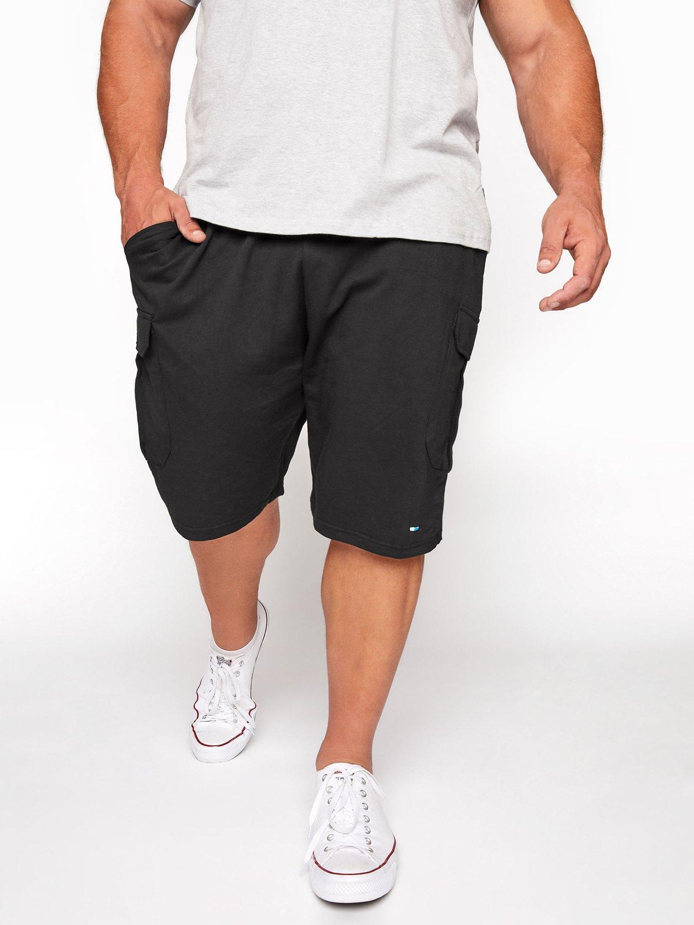 badrhino-essential-jersey-cargo-shorts-black