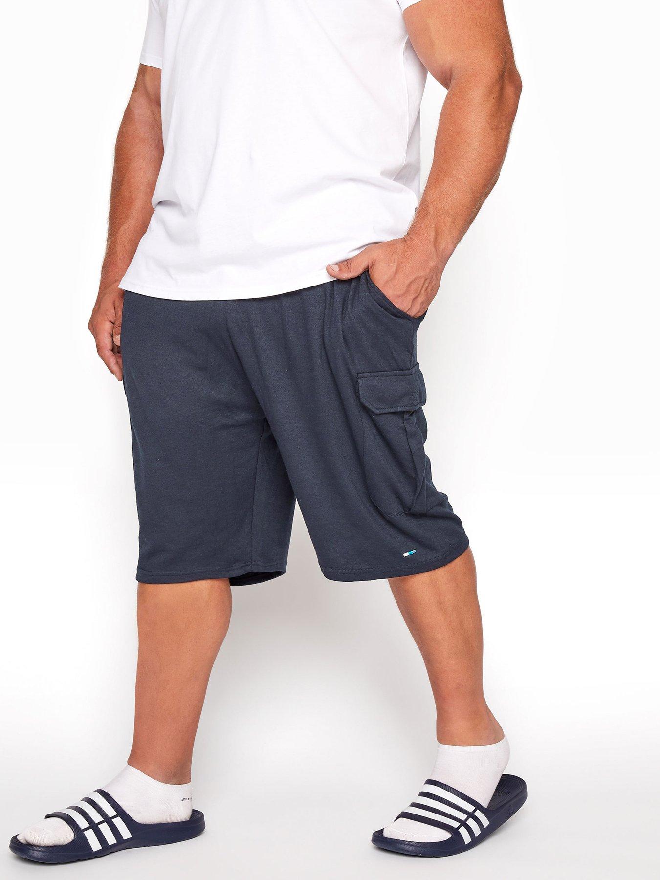 badrhino-essential-jersey-cargo-shorts-navy
