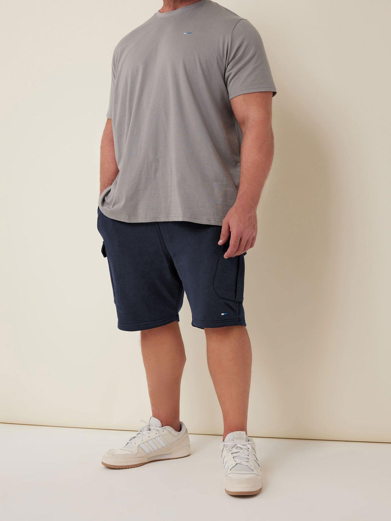BadRhino Essential Jersey Cargo Shorts - Navy