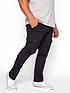  image of badrhino-essential-cargo-trousers-navy