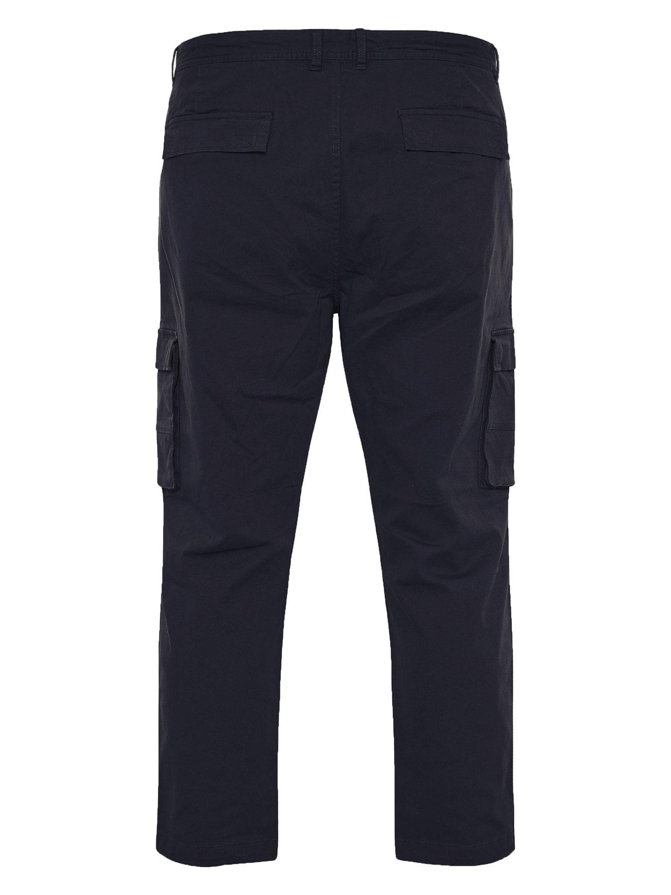  image of badrhino-essential-cargo-trousers-navy