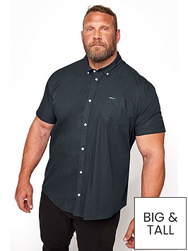 badrhino-essentialnbspshort-sleeve-oxford-shirt-navy