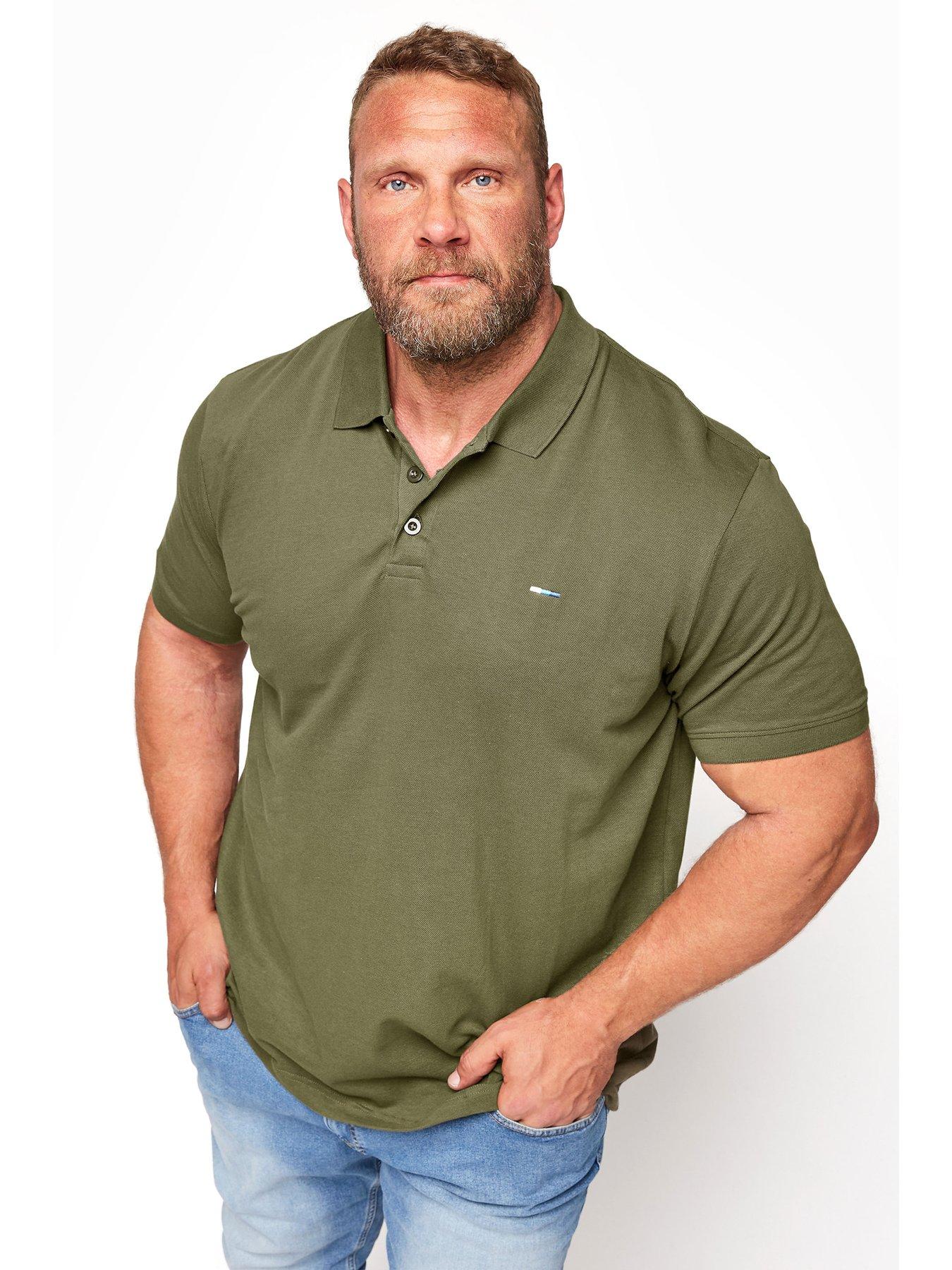 badrhino-essential-short-sleeve-plain-polo-shirt-khaki