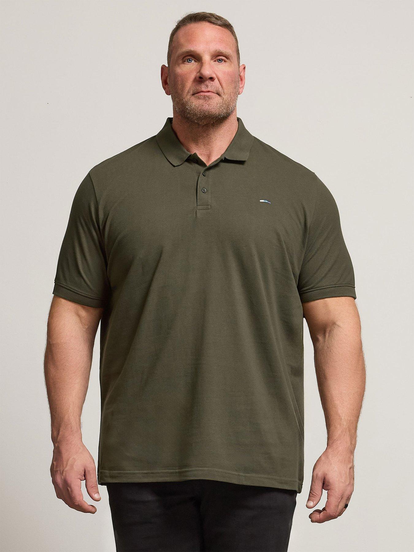 BadRhino Essential Short Sleeve Plain Polo Shirt - Khaki