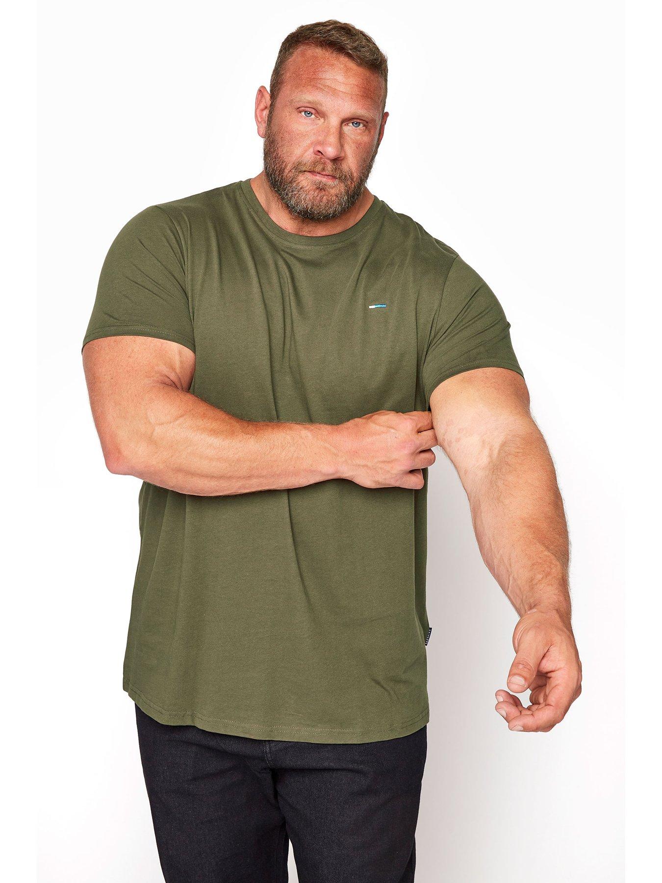 badrhino-essential-short-sleeve-plain-t-shirt-khaki